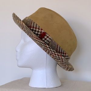 Vintage Fedora suede leather & wool